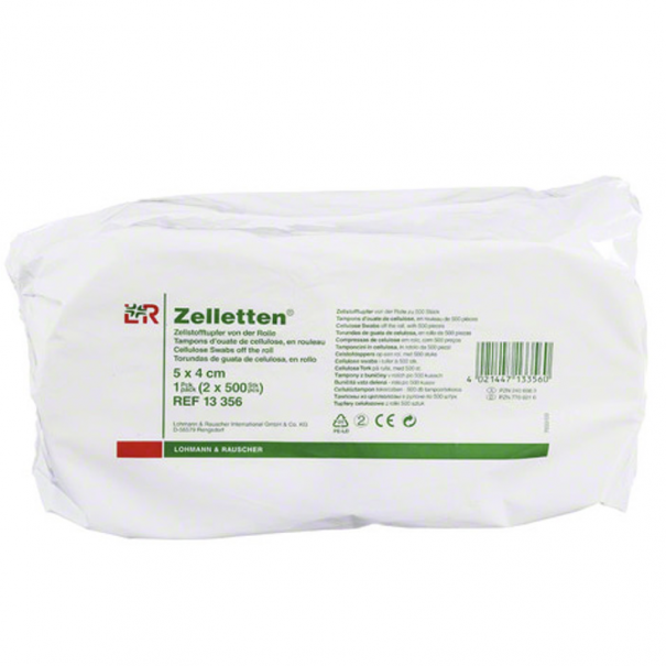 Lohmann & Rauscher ZELLETTEN TUPFER 5X4CM ROLLEN, 2 x 500 St