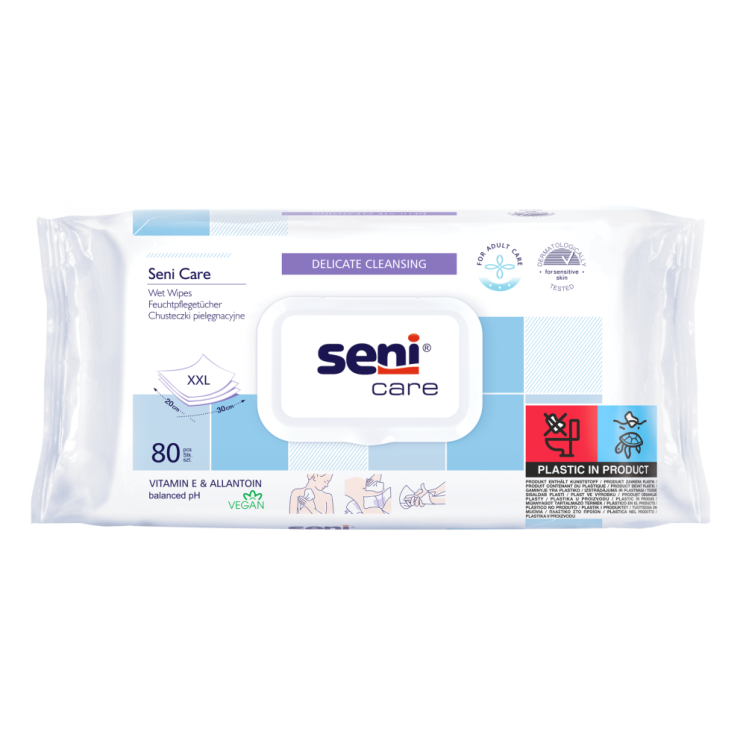 Seni Care Feuchttücher XXL, 80 Stück