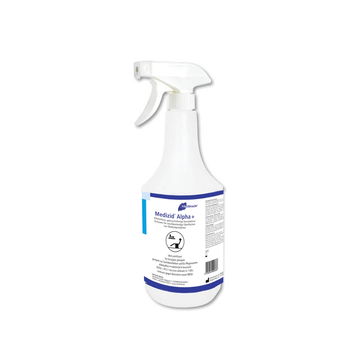 Meditrade Medizid Rapid+, Flächendesinfektion mit Sprühkopf, 1x1000 ml