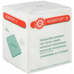 NOBATOP 8 Kompressen, unsteril, 10x10 cm, 100 Stück
