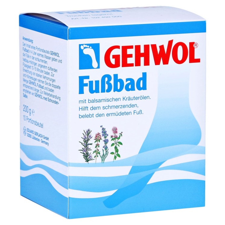 Gehwol Fußbad Portionsbeutel, 10x20 g