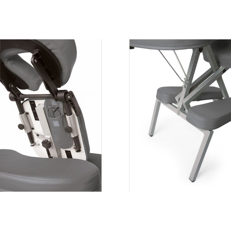 Massagestuhl klappbar Aluminium, dark grey