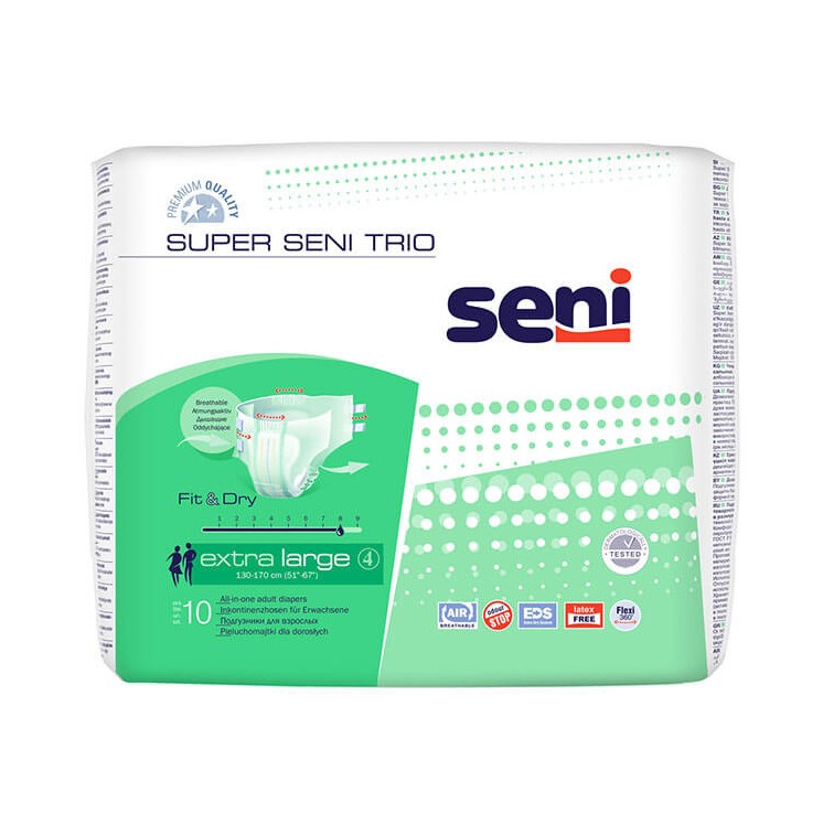Super Seni Trio, Größe Extra Large, Karton 6x10 Stück