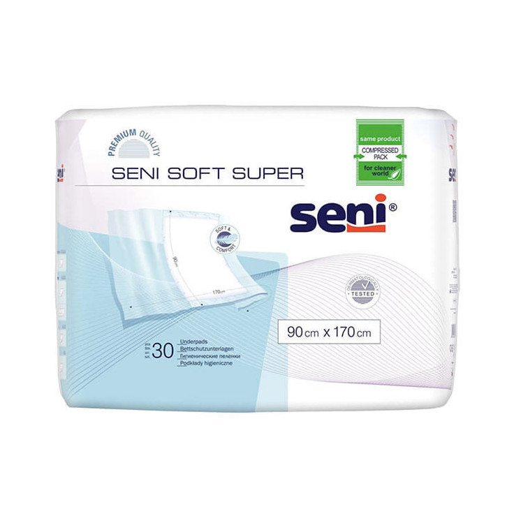 Seni Soft Super mit Seitenflügel 90x170cm, KARTON 4x30 Stück
