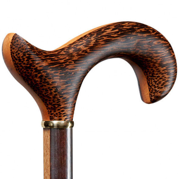 Gehstock Aus Kirschholz - Ergonomischer Derby-Griff, Rutschfester Gummipuffer, Bis 100 Kg Gehstock Aus Kirschholz - Ergonomischer Derby-Griff, Rutschfester Gummipuffer, Bis 100 Kg