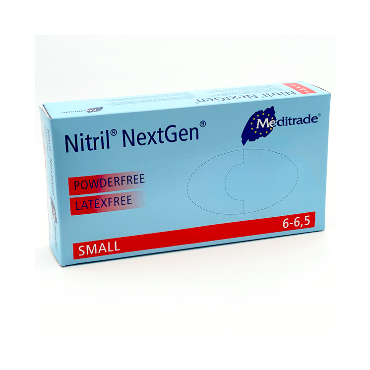Meditrade NEXTGEN® Nitril Handschuhe, blau, Größe S, 1x100 Stück