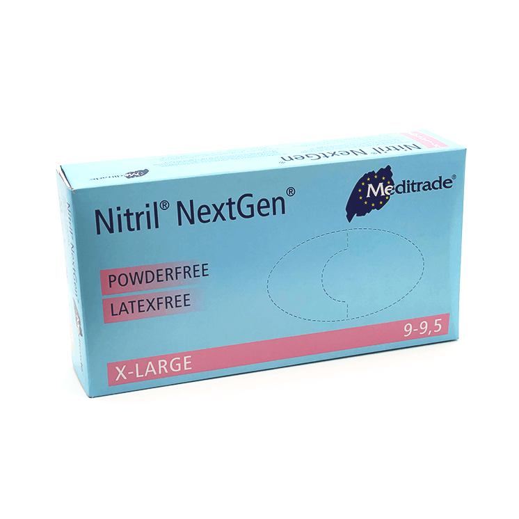 Meditrade NEXTGEN® Nitril Handschuhe, blau, Größe XL, 1x100 Stück