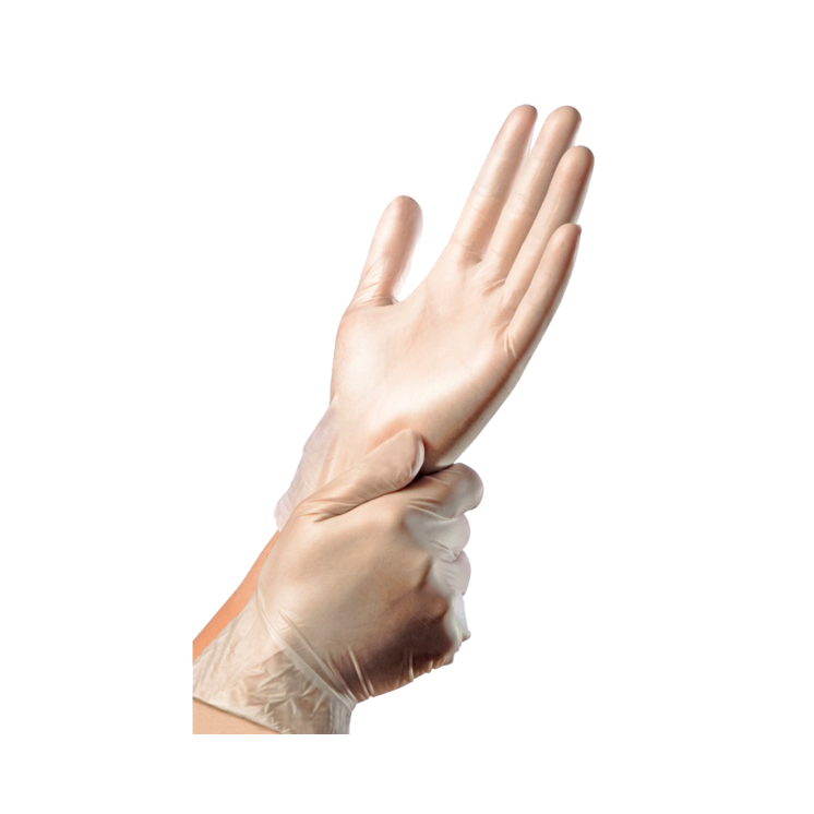 Meditrade 2000 PF Vinyl Handschuhe, Größe L, 1x100 Stück