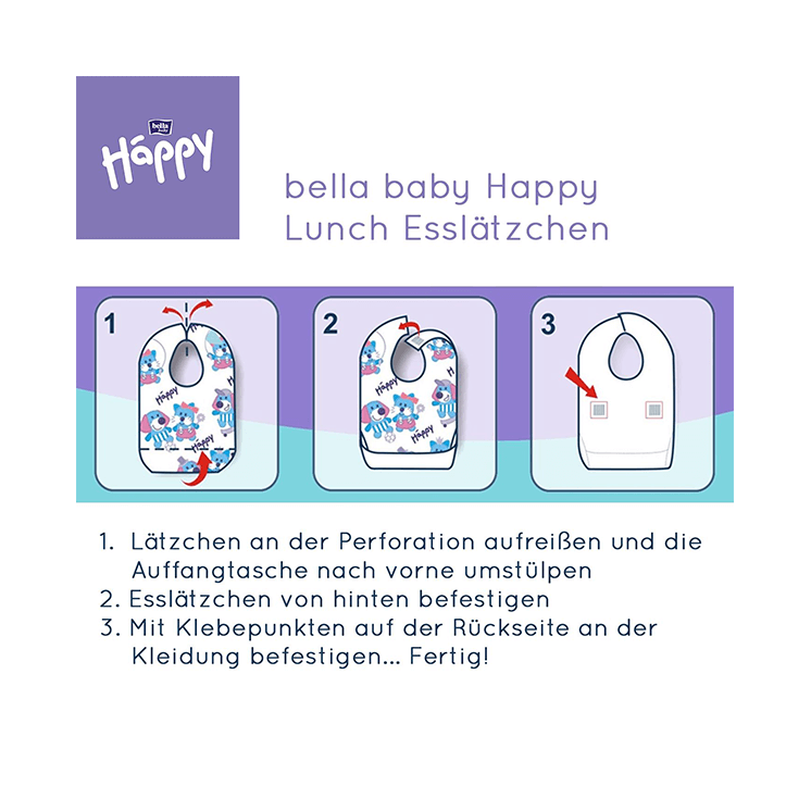 bella baby Happy lunch Einweglätzchen, 20 Stück