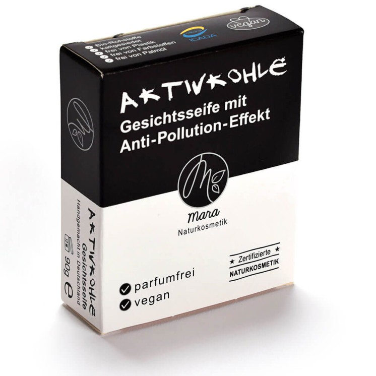 Mara Gesichtsseife Aktivkohle, 1x90g