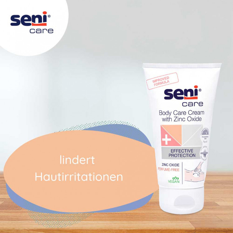 Seni Care Schutzcreme mit Zinkoxid – NEUE FORMEL! | Sanfter Hautschutz
