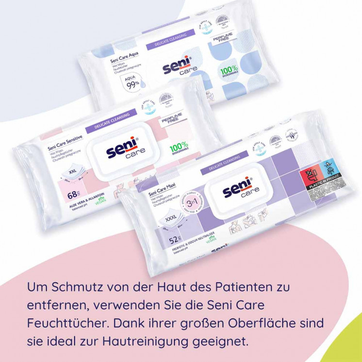 Seni Care Feuchttücher für Intimpflege, 20 Stück
