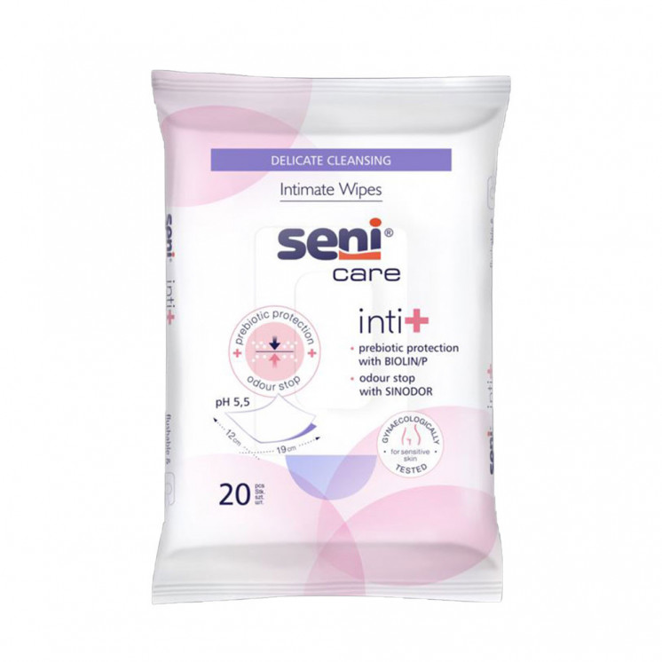 Seni Care Feuchttücher für Intimpflege, 20 Stück