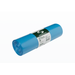 Deiss Abfallbeutel 30–40 Liter, blau, 1×25 Stück – extra stark, 50 my LDPE