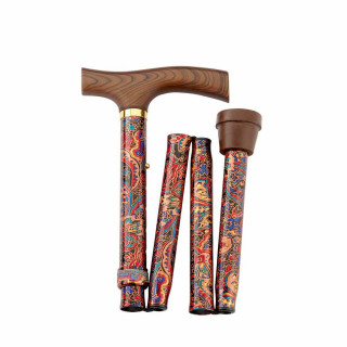Gastrock „Fritz“ Faltstock Paisley – 85–95 cm, 4-teilig, bis 110 kg | MediStore Star Gastrock „Fritz“ Faltstock Paisley – 85–95 cm, 4-teilig, bis 110 kg | MediStore Star