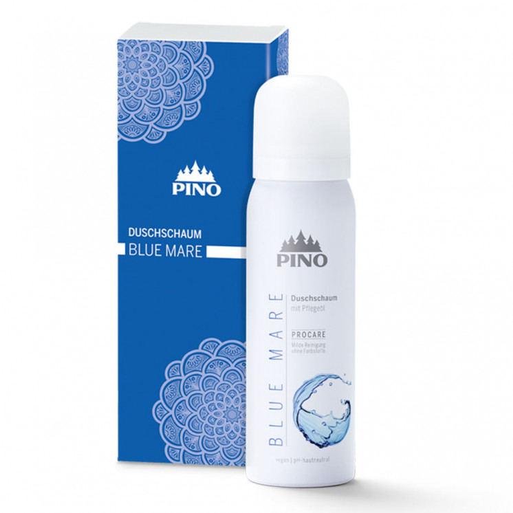 PINO Duschschaum Blue Mare 75 ml | veganer Pflegeschaum mit maritimem Duft