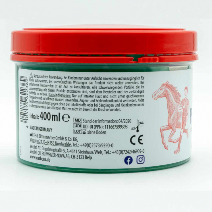 ENZBORN Pferdesalbe 400 ml – kühlendes Medizinprodukt bei Muskelbeschwerden | MediStore Star