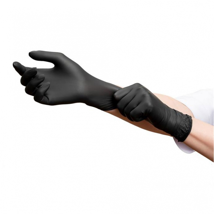 TIGA-MED Nitrilhandschuhe puderfrei schwarz M 100 St