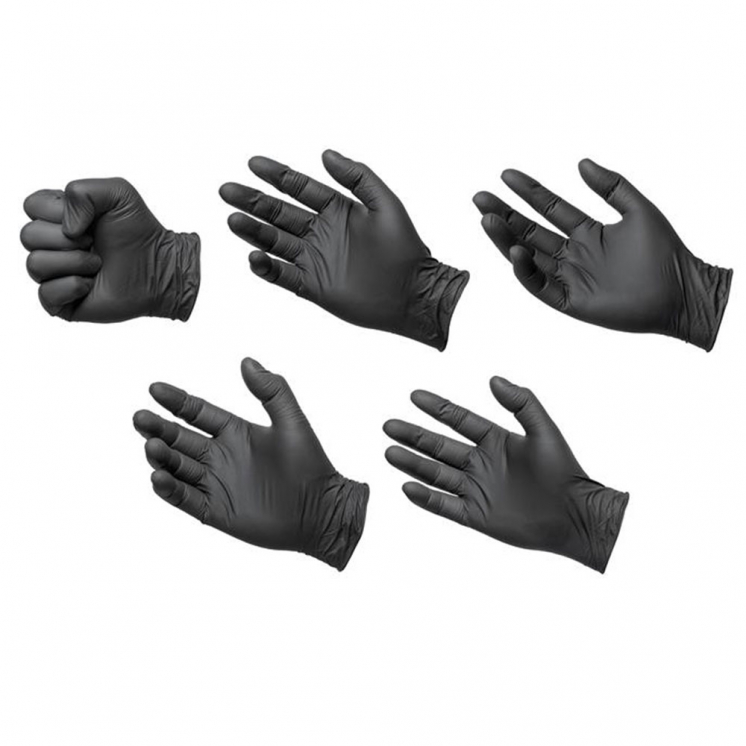 TIGA-MED Nitrilhandschuhe puderfrei schwarz M 100 St