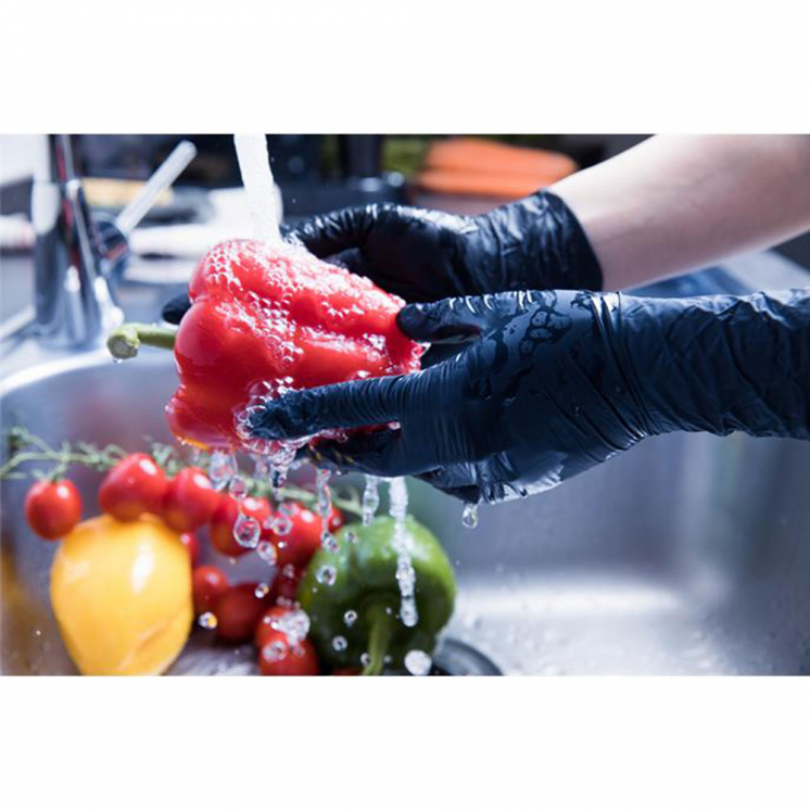 TIGA-MED Nitrilhandschuhe puderfrei schwarz M 100 St