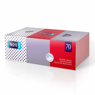 bella No.1 Taschentücher Box 4-lagig 70 Stück