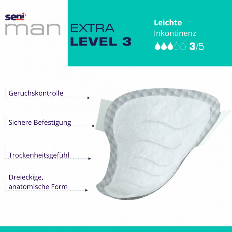 Seni Man Extra Level 3 – Inkontinenzeinlagen 15 St