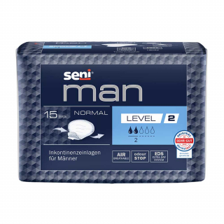 Seni Man Normal Level 2 – diskret und atmungsaktiv 15 Stück