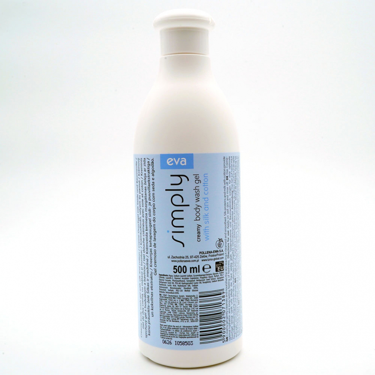EVA Duschgel Seide & Baumwolle – cremige Pflege 500 ml