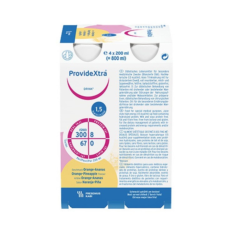 ProvideXtra® Drinkflasche Orange-Ananas, 24x200 ml