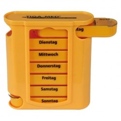 Medikamentendispenser 7 Tage Wochendispenser, gelb