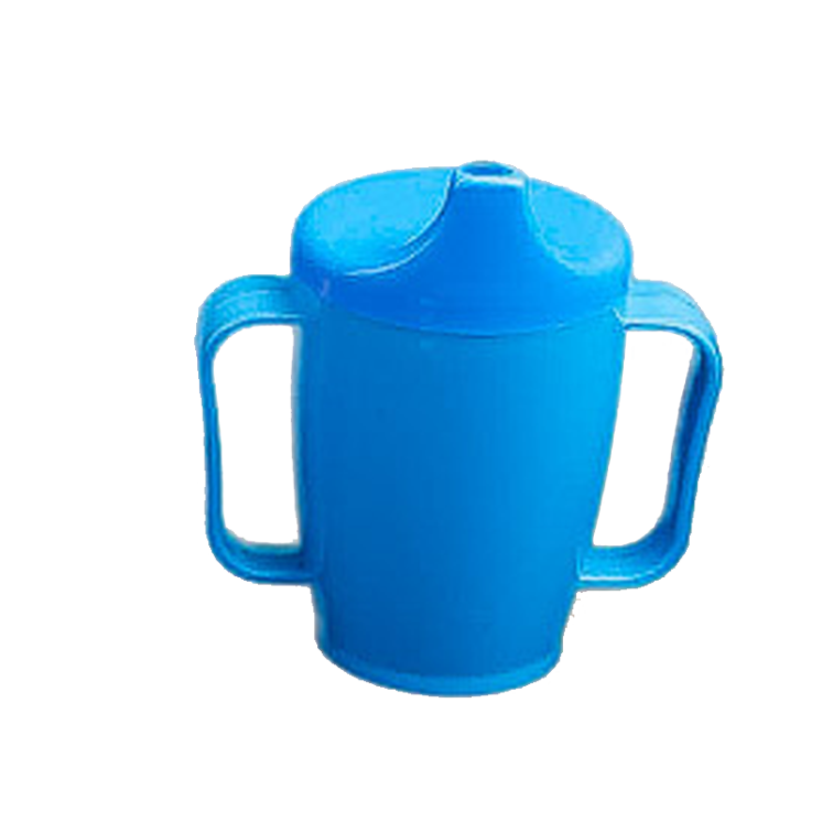 Einnahmebecher mit zwei Griffen, BLAU